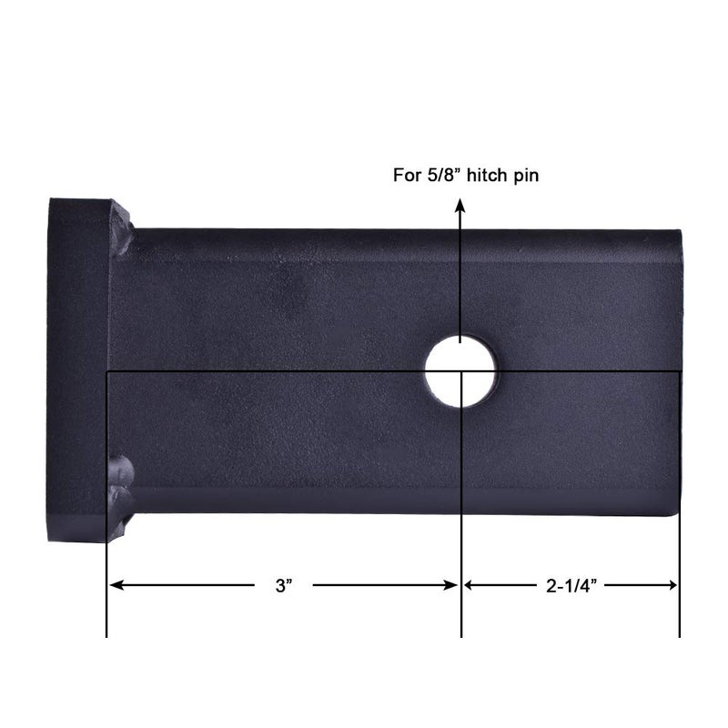 Towever 84028 Towever Trailer Hitch Adapter for Class V Duty Hitch Reducer 2.5 to 2 inches Sleeve - Image 2